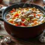 Dutch Oven Chicken Noodle Soup