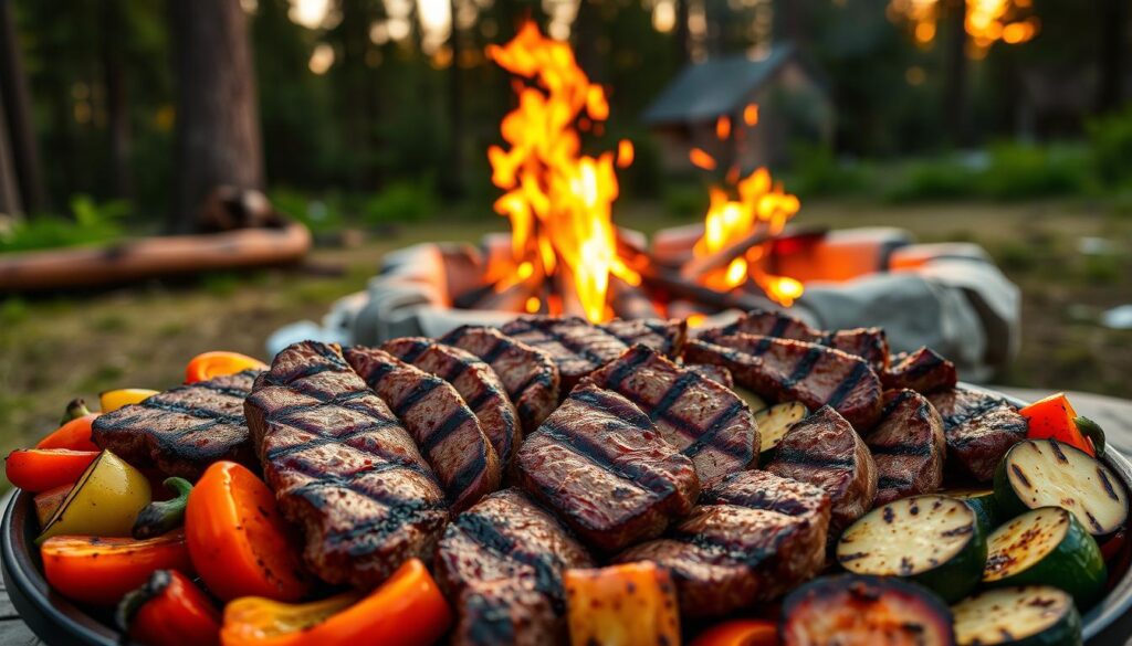 grilled steak tips