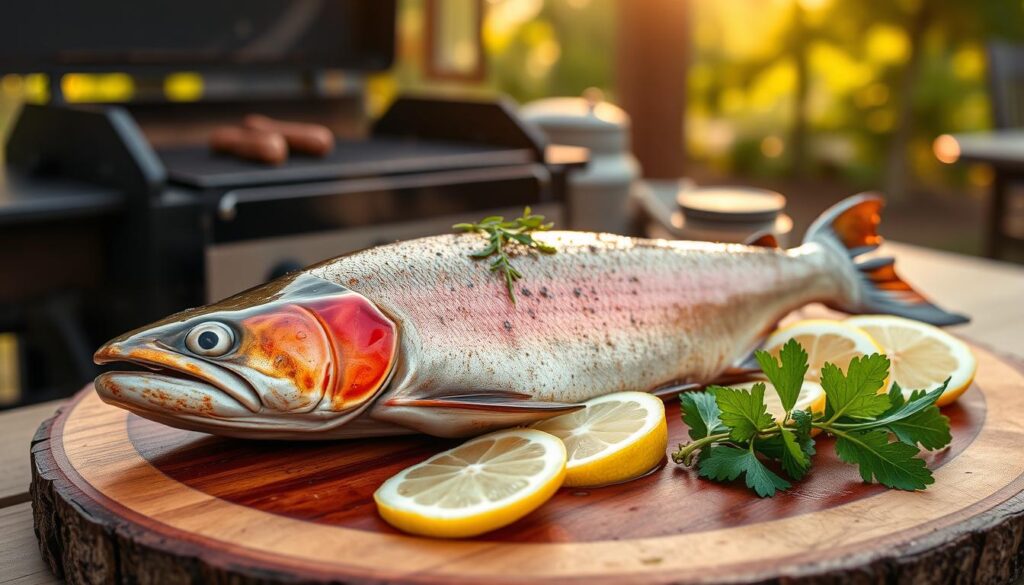 grilled steelhead trout