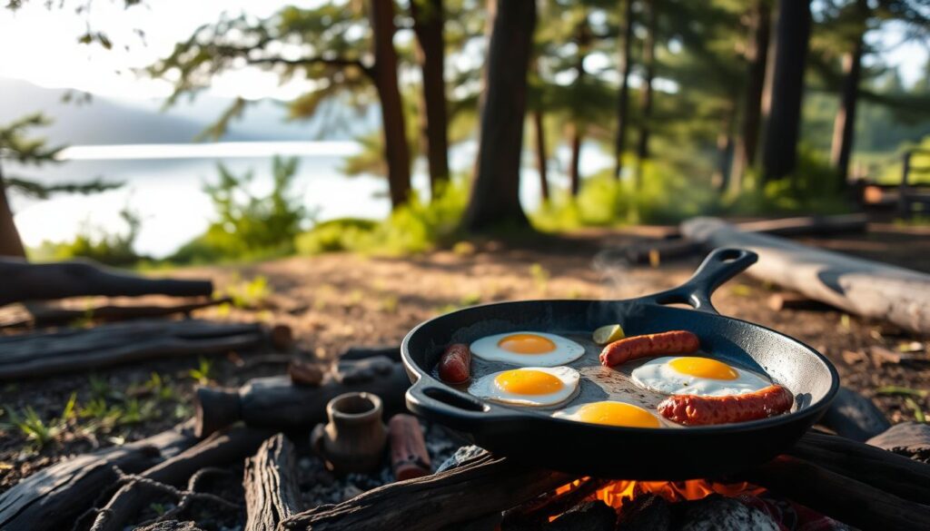 one-pan camping breakfast