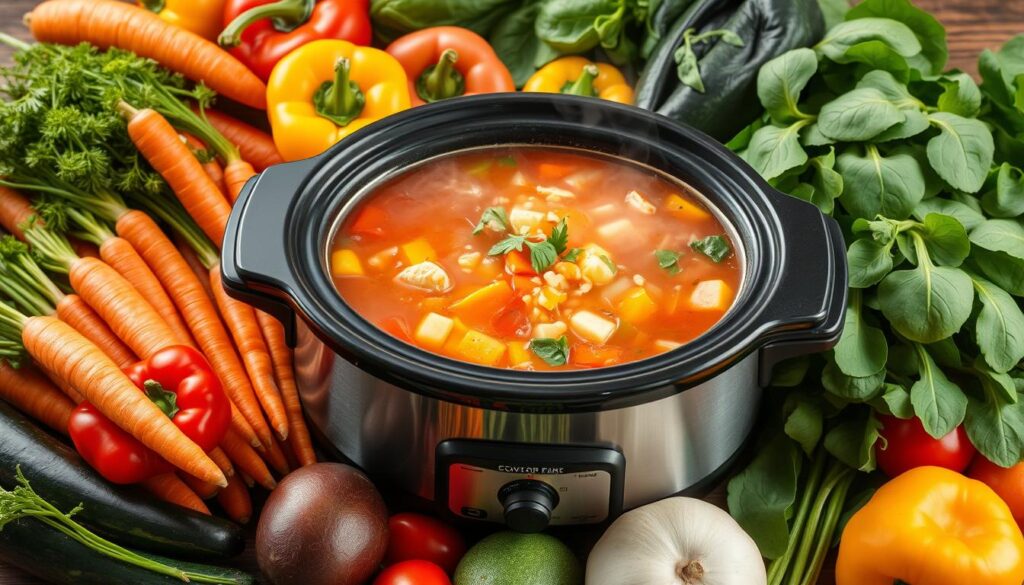 slow cooker vegetables